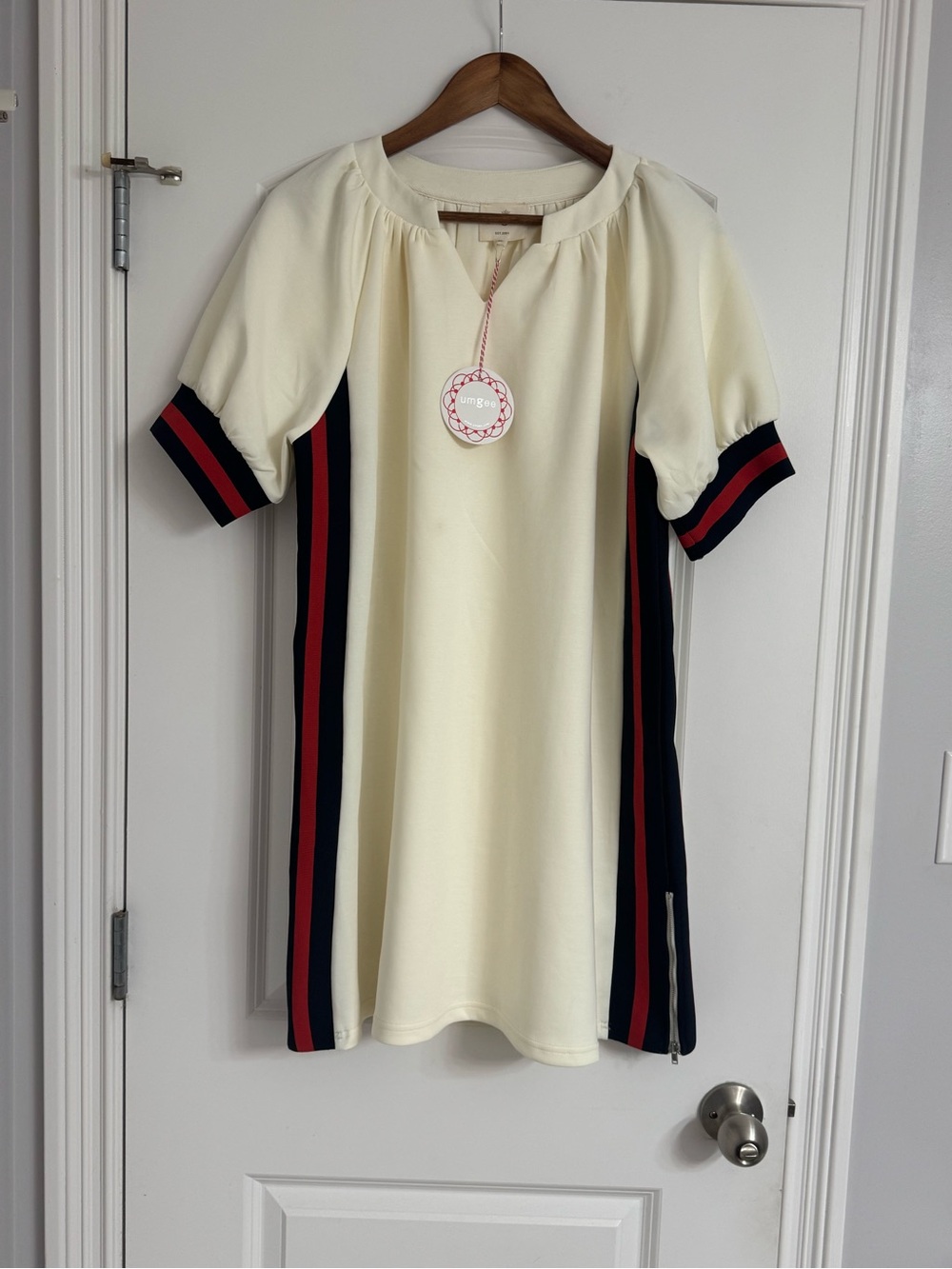 NWT Umgee "Carrie" Luxe Knit Dress in Cream Size Medium